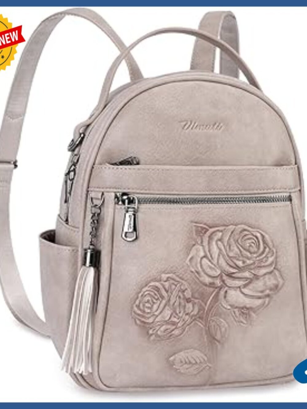 Mini Backpack Purse Vegan Leather Small Travel Daypack Adjustable Straps
